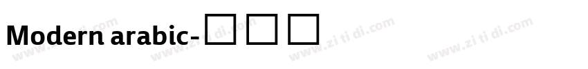 Modern arabic字体转换 Modern arabic字体转换